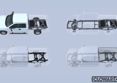 Alternate fuel layout for truck.