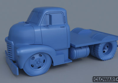 COE-Cab-Over-Engine work in progress 3D model.