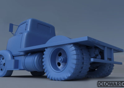 COE-Cab-Over-Engine work in progress 3D model.