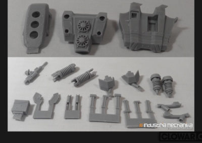 Dust Buster 1/35th scale parts formed for model kit