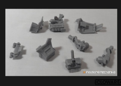 Dust Buster 1/35th scale parts formed for model kit